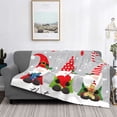thumbnail image 2 of Fotbe Merry Christmas Gnome1 Manta de Franela con Estampado, Manta Ultrasuave para Cama, Sofá, Auto, Hipoalergénica y Antibolitas-80"x60", 2 of 6