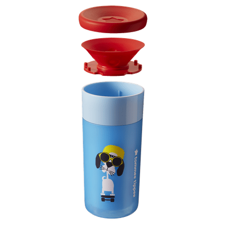 Tommee Tippee Spill-Proof Insulated Easiflow 360° Cup, Boy – 12m+, 2ct
