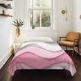 thumbnail image 4 of Pink Gray Ombre Large Tapestry for Bedroom Wall Hanging Tapestry, Geometric Modern Abstract Moire Art Ceiling Backdrop Tapestries Poster Blanket Wall Decor for Teens Room Living Room Dorm 85" x 90", 4 of 8