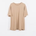 thumbnail image 3 of Playera Manga Corta Cuello Redondo Love my Fit Tallas Extras Plus Size beige 3XL LOVE MY FIT playera manga corta, 3 of 5