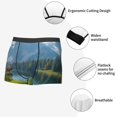 thumbnail image 6 of Bingfone Majestic Deer Mountain Lake Men's Underwear - Casual Stretch Boxer Briefs-XX-Large, 6 of 7