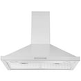 thumbnail image 2 of Ancona 30" Convertible Wall-Mounted Pyramid Range Hood in Stainless Steel , 2 of 5