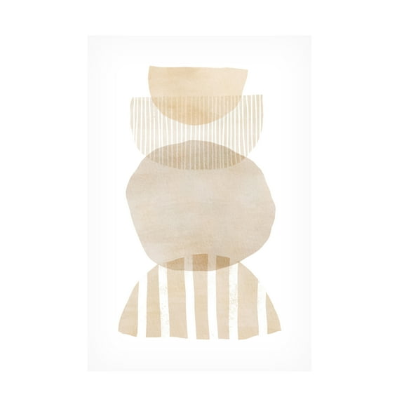 Trademark Fine Art Melloi Art Prints Semi Circles Geometric Canvas Wall Art