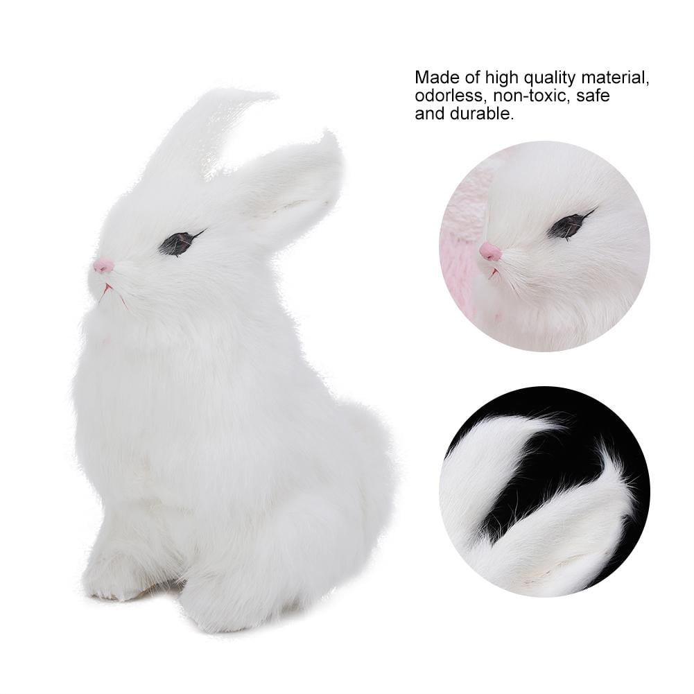 Details about   Plush Rabbit Lifelike Animal Easter Home Ornament Simulation Toy Mo ZL