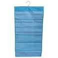 thumbnail image 1 of Organizador de armario colgante Bolsillos de malla de 2 lados Bolsa de almacenamiento para guardarropa Bolsa para ropa interior Calcetines de sujetador, Rejilla 30, Azul seitruly HA003837-11, 1 of 6