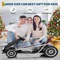thumbnail image 7 of Shininglove 24V 9Ah Kids Drifting Go Kart Toy, 8.1MPH High-Speed Ride-on Car, Dual 300W Motors, 155Lb Capacity, Music, Power Display & Seatbelt for Ages 8-12, 7 of 7