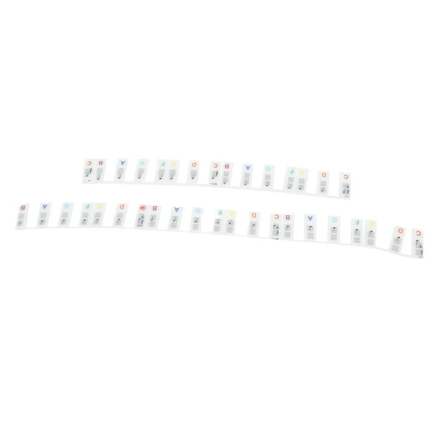 Pegatinas para teclas de piano que brillan en la oscuridad, pegatinas extraíbles para teclas de pianas, 61 Teclas de Silicona de Tamaña Completo, Pegatinas reutilizables para