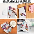 thumbnail image 3 of Summer Gnome Crab Tea Towels Set of 1 Beach Purple Hat Kitchen Dish Cloth with Hanging Loop, 18"x28"Lint-Free Absorbent Towel for Kitchen Drying Wiping and Cleaning, 3 of 6