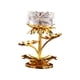 thumbnail image 1 of Candelabro de mantequilla con forma de flor de loto, candelabro, candelabro de aceite, suministros budistas Blanco, 1 of 9