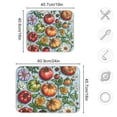thumbnail image 4 of Yayeee Dish Drying Mat for Kitchen Counter 18"x24" Microfiber Absorbent Pad, Floral Tomatoes, 4 of 7