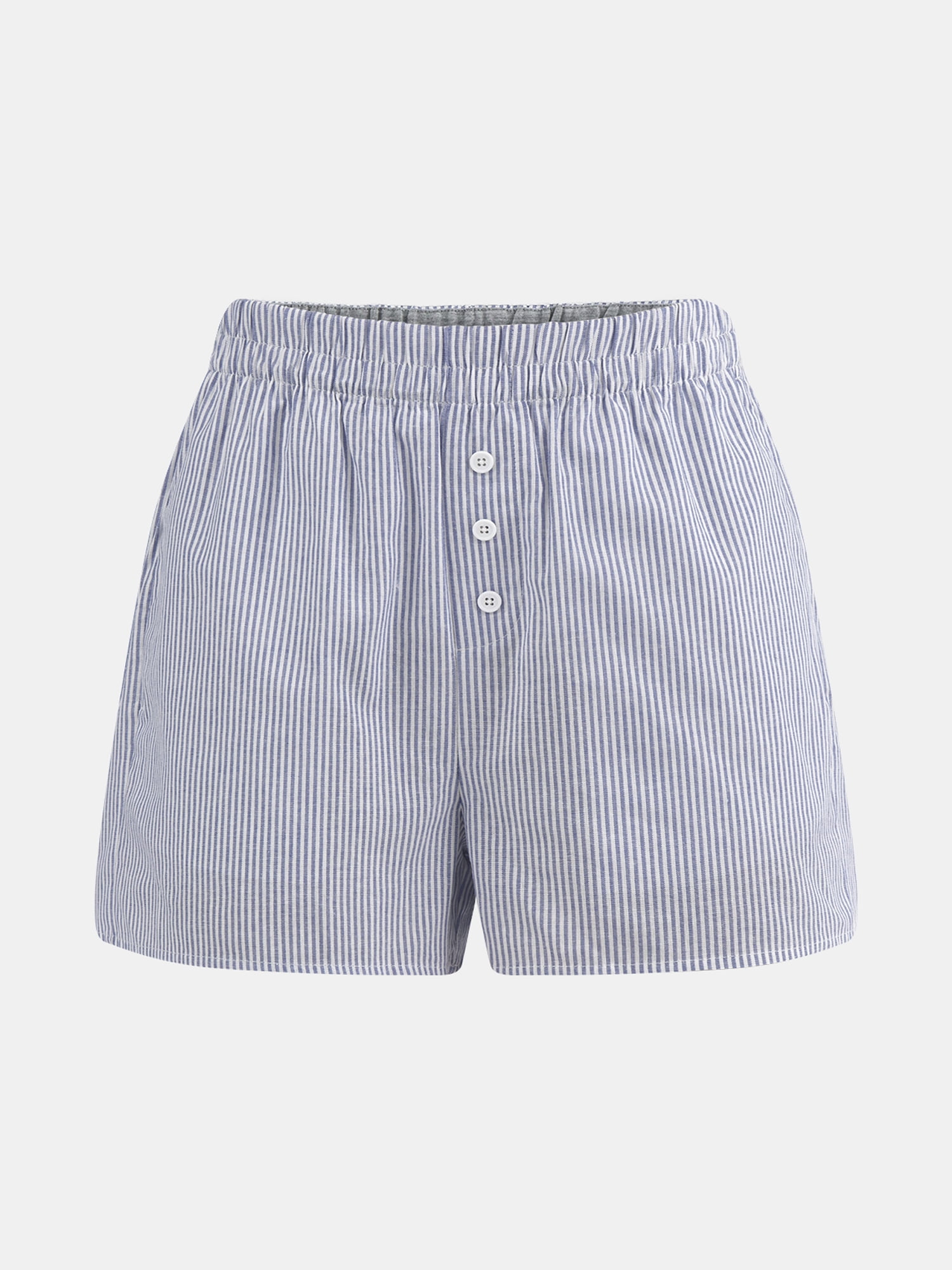 No Boundaries Cotton Boxer Shorts with Rollover Waist, 3'' Inseam, Women's