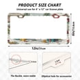thumbnail image 2 of Aluminum License Plate Frame 2 Pack Car Exterior Accessory Car Tag Holder for Front Rear Plates Cars Decor Christmas Design with Snowmen, 2 of 7
