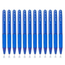 Pilot BP-1 RT 0.7mm Fine Tip Ball Pen with Soft Rubber Grip | Blue Ink, Pack of 12