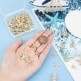 thumbnail image 6 of PH 50pcs Metal Starfish Pendants 5 Styles Sea Star Fish Charms Ocean Theme Charms Golden Sea Animal Pendans for Summer Hawaii Necklace Bracelet Earring Jewelry Making Gold, 6 of 8
