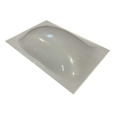 SCT RV Skylight Outer Dome, Ice Crackle Clear - 14" x 22", Flange 17" x 25"