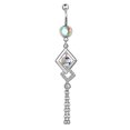 thumbnail image 1 of Cherry Pendant Belly Button Ring Drop Dangle Body Belly Piercing Fruit Belly Button Nails Belly Navel Rings Button Rings ZR, 1 of 7