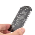 thumbnail image 1 of Baroque String Instruments Gauge String Action Gauge Ruler Pocket-size Metallic Ruler for Electric Bass and Acoustic Guitar String Height & Fret Crown Height Measurement, 1 of 7