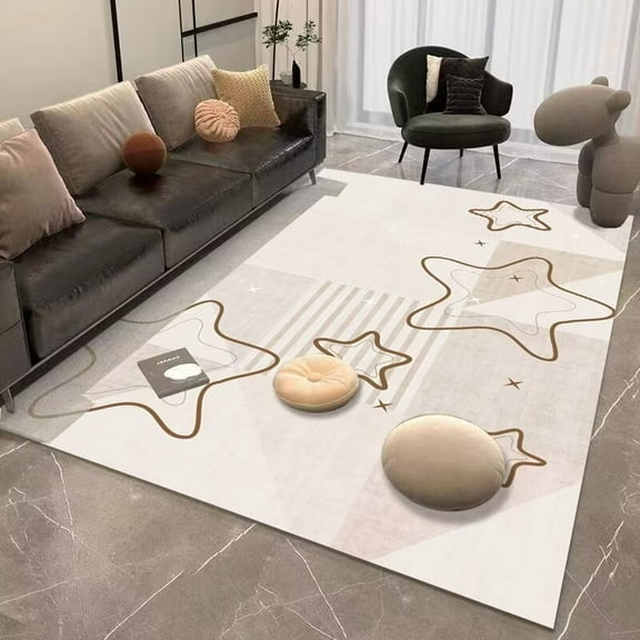 Simple Pattern Living Room ration Carpet Bedroom Area Rug Modern Home ration Floor Mat Anti Slip Eas