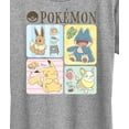 thumbnail image 3 of Pokémon - Café Eevee Pikachu Yamper Snorlax Grid - Women's Short Sleeve Graphic T-Shirt, 3 of 5