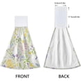 thumbnail image 4 of Coolnut Kitchen Hand Towels Cute Bunny and Floral Hanging Tie Towel with Hook & Loop, Absorbent Bathroom Towels Soft Washcloths Dish Cloth 2PCS Washcloth Gift, 4 of 7