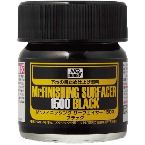 Mr. Finishing Surfacer 1500 Black Bottle