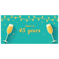 thumbnail image 3 of Black Banner with Cheers to 45 Years Text, Party Decorations Backdrop, Perfect for Anniversary Party Celebration Photography Props Event Decor Background Party Supplies, 3 of 4