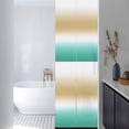 Brown and Teal Gradient Window Privacy Film, Minimalist Camel Brown