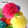 thumbnail image 3 of 20 Pcs Pompon Tissue Paper Pom Poms Flower Balls for Wedding Room Decoration Party Supplies DIY White Hanging Paper Flowers, 3 of 6