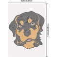 thumbnail image 2 of Dog Rottweiler Iron on Rhinestones Heat Transfer Animal Decal Colorful Kid's T-Shirt Crystal Heat Transfer Bling Hot fix Rhinestone DIY Decals for Clothing Decor, 2 of 9
