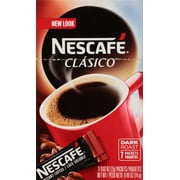 Nescafé Clasico Dark Roast Instant Coffee Packets, 7 Count