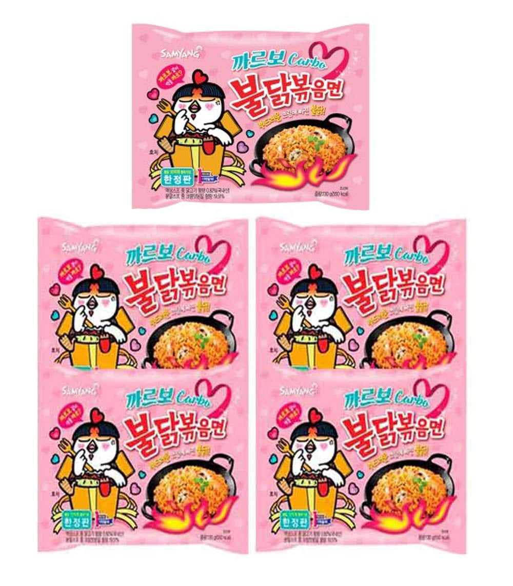 10 Packs Samyang Buldak Hot chicken stir fried ramen noodle Carbo