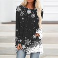 thumbnail image 2 of YUGYXL Womens Long Tunics Tops to Wear with Leggings Long Sleeve Blouses Shirts Black L, 2 of 5