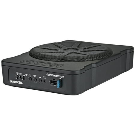 KICKER - Hideaway 10" Compact Powered Subwoofer - Black