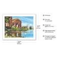 thumbnail image 2 of Palace of Fine Arts San Francisco - United Air Lines - Vintage Airline Travel Poster by Tom Hoyne c.1960s - Bamboo Fine Art 290gsm Paper (Unframed) 17x22in, 2 of 4