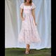 thumbnail image 5 of Vestido Veraniego Midi Bohemio de Corte A, Holgado, con Escote Cuadrado y Mangas Abullonadas, con Bolsillos, Estilo 2 XXXL, 5 of 8