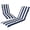 Dark Blue & White, variant on 72" Outdoor Chaise Lounge Cushion Set of 2, Waterproof Patio Chair Replacement Pad, 3" Thick High-Density Foam for Poolside & Lawn, Dark Blue & White