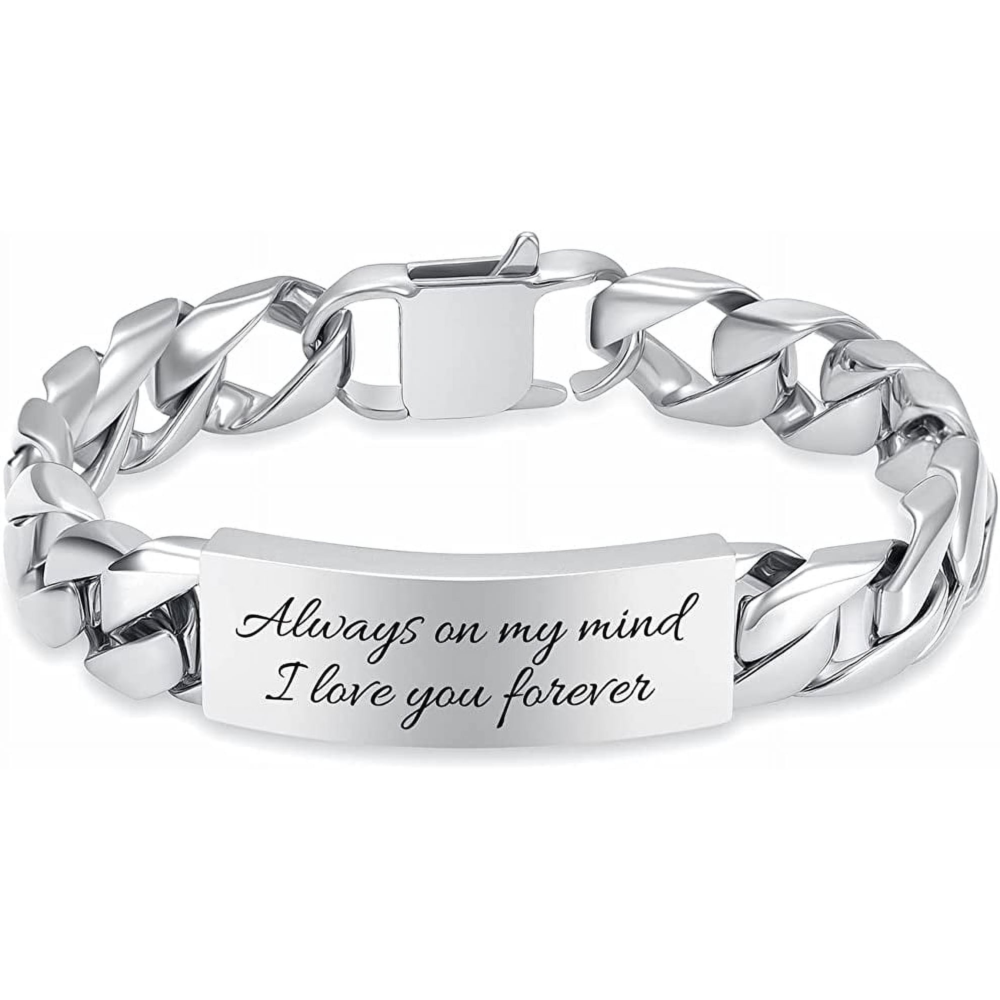 Cuban Link Urn Bracelet Keepsake Ash Holder Cremation Memorial Jewelry Memorial Urn Bangle Stainless Steel for Women Men Gifts