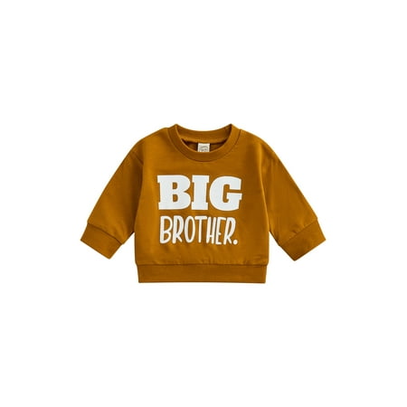 

Bagilaanoe Newborn Baby Boy Oversized Sweatshirt Long Sleeve Bodysuit Letter Print Pullover 6M 9M 12M 18M 24M Fall Tops