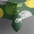 thumbnail image 5 of Green Football Helmets and Balls Pattern Square Tablecloth,Waterproof Square Table Cover,Wipeable Spillproof Washable Table Cover for Home Kitchen Party Decor 60"x60"(152x152cm), 5 of 6
