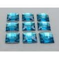 thumbnail image 3 of U8MO 100 Blue Acrylic Flatback Faceted Square Rhinestone Gems 12X12mm No Hole, 3 of 7