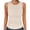 Beige(Tank Tops), variant on GUACER Women's Ribbed Knit Tank Tops, Crew Neck Sleeveless Loose Cami Top, Casual Basic Camisole