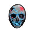 thumbnail image 1 of Máscara LED de calavera brillante para Halloween con azul eléctrico y rojo, 1 of 2