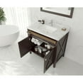thumbnail image 4 of Laviva Wimbledon 36" Wood Cabinet with Marble Countertop in Brown/Black, 4 of 4