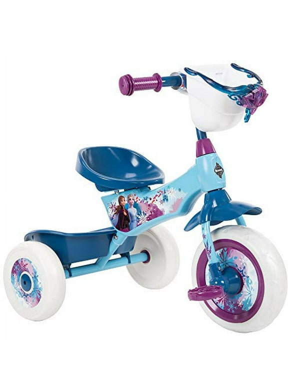 Huffy Frozen 2 Kid Tricycle 3 Wheel Trike with Two Storage Bins