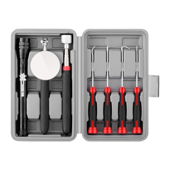 Ciwanning 7Pcs Stainless Steel Auto Repair Telescoping Magnet Stick Magnetic Pickup Tool