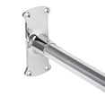 Utopia Alley Aluminum Rustproof 68'' LShaped Fixed Shower Curtain Rod