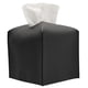 thumbnail image 1 of Cubierta de caja de pañuelos cuadrada de cuero PU con cinturón inferior, 1 of 5