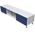 thumbnail image 2 of Mueble para TV Blanco Azul Centro de entretenimiento ideal para pantalla de 80 pulgadas Hogare London 180 cm, 2 of 5