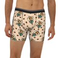 thumbnail image 2 of Men'S Boxer Briefs, Cute Coffee Owls Soft And Breathable Mens Underwear Boxer Briefs With Widen Waist, 2 of 2