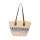 thumbnail image 2 of Bolso de hombro para mujer, bolso bandolera, bolso tote portátil, bolso de playa tejido para el trabajo. Azul beige, 2 of 9